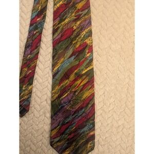 J. Garcia Necktie Silk Abstract Art to Wear Colorful Business Career Tie
